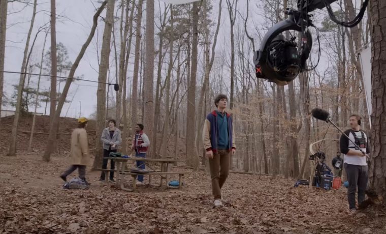 a scene shooting in stranger things season 5